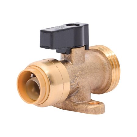 SHARKBITE 05 x 075 in Brass Washing Machine Straight Valve 4883146